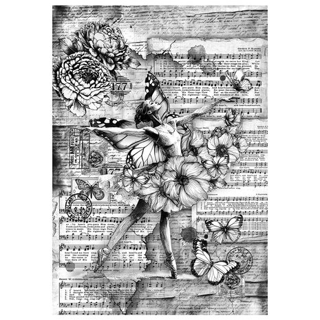 Ciao Bella Meaningful Memories A4 Mixed Media Rice Paper (4pcs) (MF005)