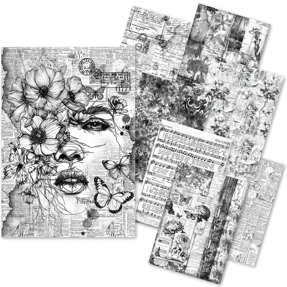 Ciao Bella Meaningful Memories Craftmix Mixed A5 Paper Pack (8pcs) (MC005)