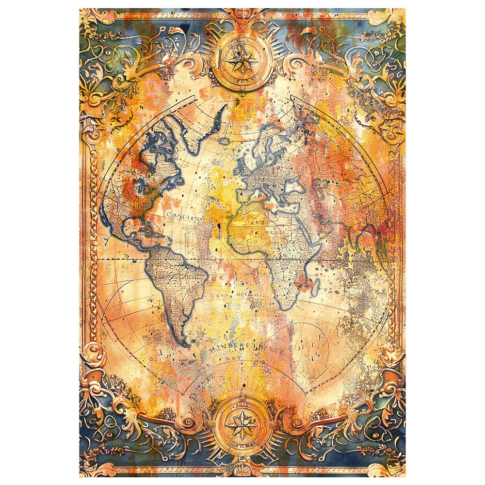 Ciao Bella Past Time A4 Mixed Media Rice Paper (4pcs) (MF004)