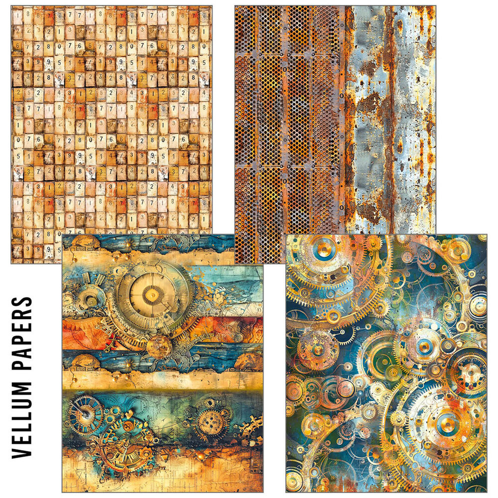 Ciao Bella Past Time Craftmix Mixed A5 Paper Pack (8pcs) (MC004)