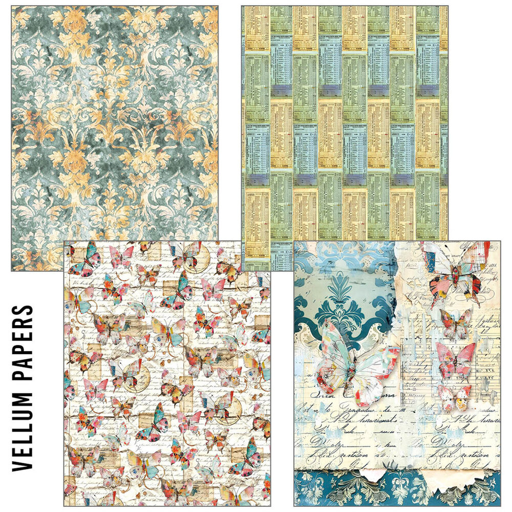 Ciao Bella Quintessential Craftmix Mixed A5 Paper Pack (8pcs) (MC003)