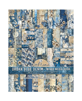 Ciao Bella Urban Blue Denim A4 Maxi Mixed Media Book (MA002)