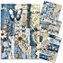 Urban Blue Denim A4 Mixed Media Rice Paper (4pcs) (MF002)
