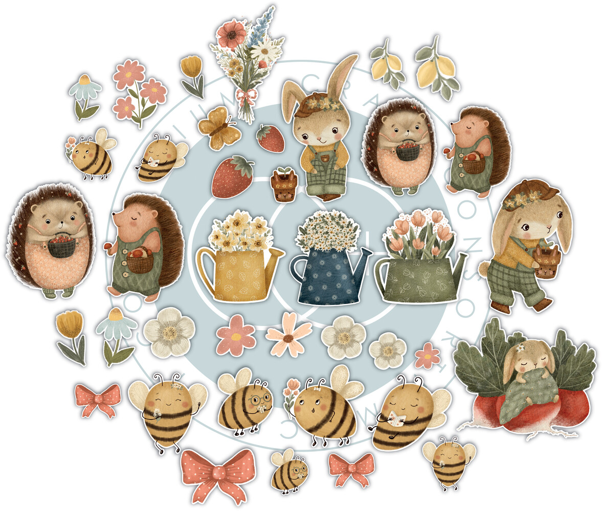 Craft Consortium Amongst the Hedgerow Chipboard Ephemera (CCEPH014)