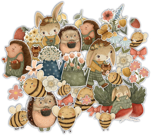 Craft Consortium Amongst the Hedgerow Chipboard Ephemera (CCEPH014)