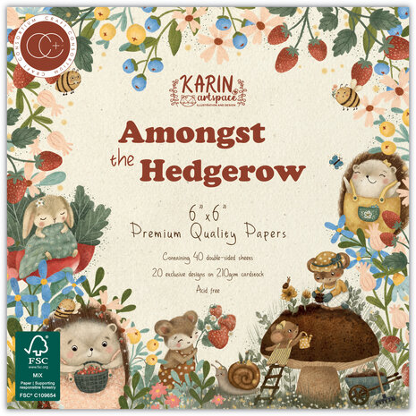 Craft Consortium Amongst the Hedgerow 6x6 Inch Premium Paper Pad (CCPPAD048B)