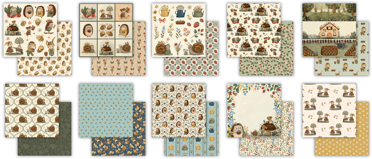 Craft Consortium Amongst the Hedgerow 6x6 Inch Premium Paper Pad (CCPPAD048B)