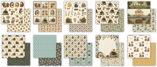 Craft Consortium Amongst the Hedgerow 12x12 Inch Premium Paper Pad (CCPPAD048)