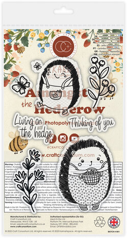 Craft Consortium Amongst the Hedgerow A6 Clear Photopolymer Stamps Hedge (CCSTMP099)