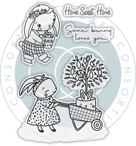 Craft Consortium Amongst the Hedgerow A6 Clear Photopolymer Stamps Bunny (CCSTMP100)