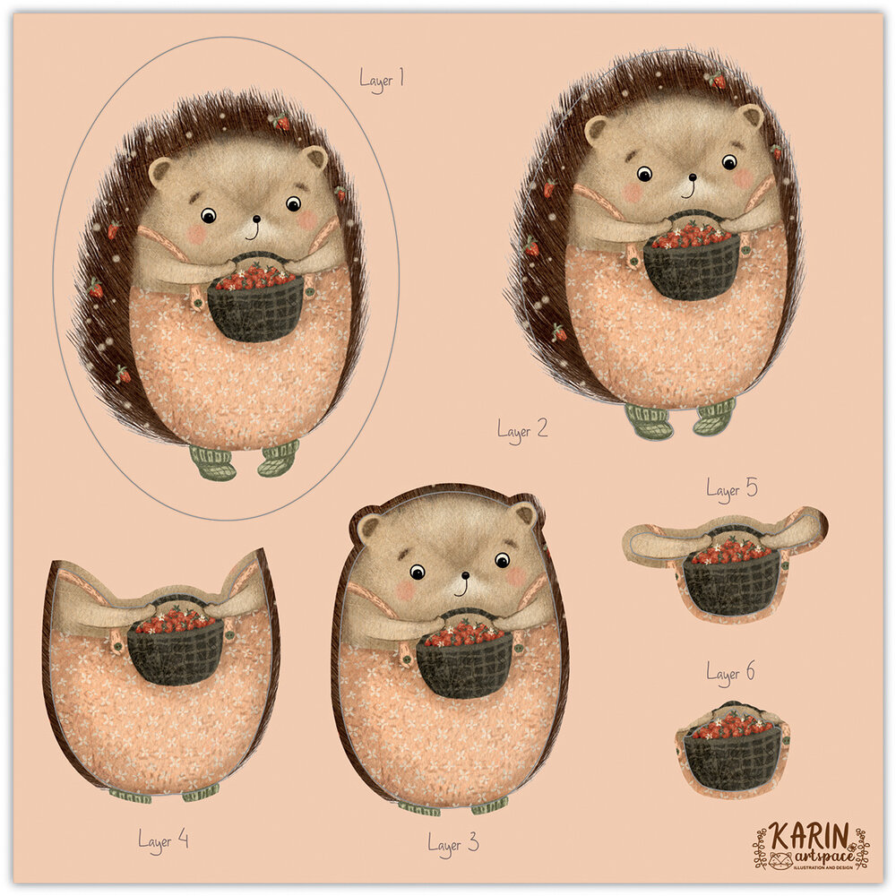 Craft Consortium Amongst the Hedgerow 8x8 Inch 3D Decoupage Paper Pad (CCPPAD048D)