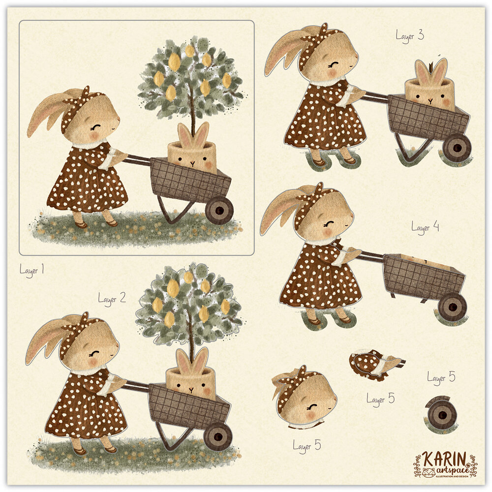 Craft Consortium Amongst the Hedgerow 8x8 Inch 3D Decoupage Paper Pad (CCPPAD048D)