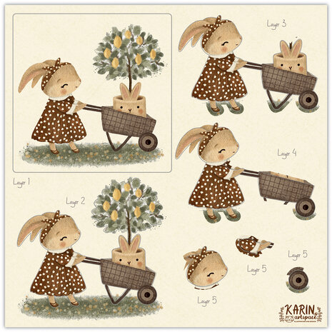 Craft Consortium Amongst the Hedgerow 8x8 Inch 3D Decoupage Paper Pad (CCPPAD048D)