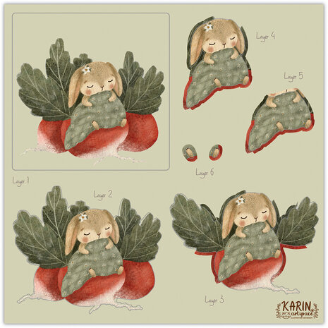 Craft Consortium Amongst the Hedgerow 8x8 Inch 3D Decoupage Paper Pad (CCPPAD048D)