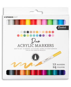 Studio Light Duo Acrylic Markers (12pcs) (SL-CO-MARK33)