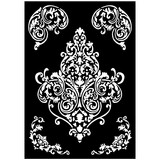 Stamperia Art Stories A3 Big Stencil Frieze and Corners (KSTDA3001)