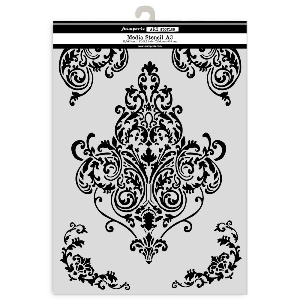 Stamperia Art Stories A3 Big Stencil Selection (5pcs) (KSTDA3X01)