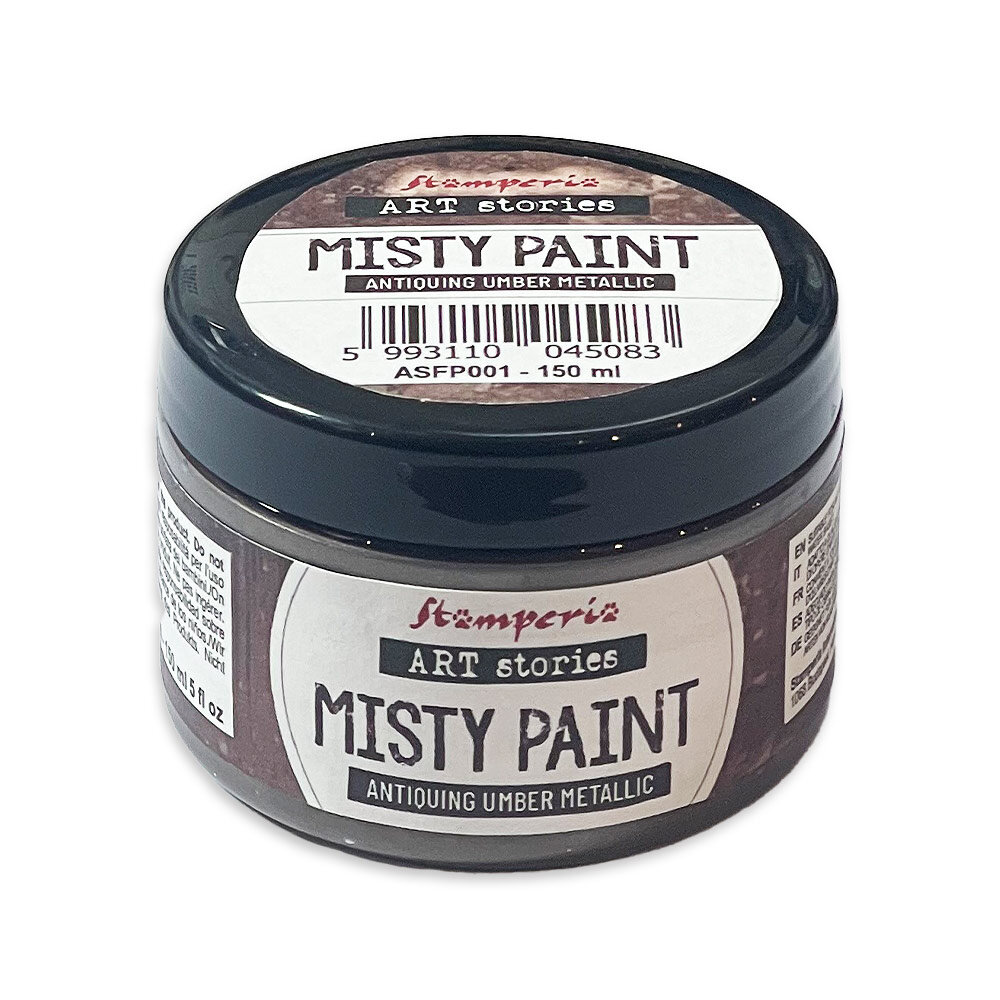 Stamperia Art Stories Misty Paint Metallic Antiquing Umber 150ml (ASFP001) Stamperia Art Stories Misty Paint Metallic Antiquing Umber 150ml (ASFP001)
