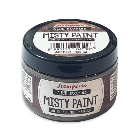 Stamperia Art Stories Misty Paint Metallic Antiquing Umber 150ml (ASFP001) Stamperia Art Stories Misty Paint Metallic Antiquing Umber 150ml (ASFP001)