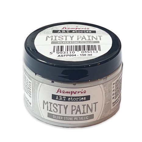 Stamperia Art Stories Misty Paint Metallic Silver Stone 150ml (ASFP004) Stamperia Art Stories Misty Paint Metallic Silver Stone 150ml (ASFP004)