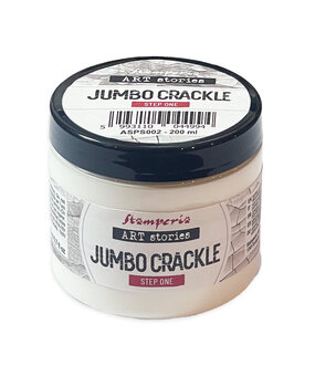 Stamperia Art Stories Texture Paste Jumbo Crackle Step 1 Transparent 200ml (ASPS002)