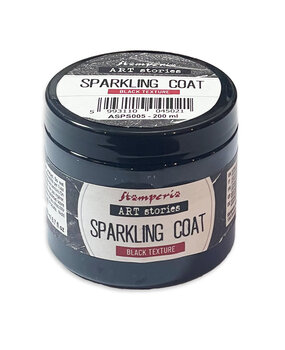 Stamperia Art Stories Texture Paste Sparkling Coat Black Texture 200ml (ASPS005) Stamperia Art Stories Texture Paste Sparkling Coat Black Texture 200ml (ASPS005)
