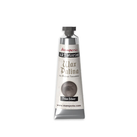 Stamperia Art Stories Wax Patina Titan Silver 40ml (KECW04) Stamperia Art Stories Wax Patina Titan Silver 40ml (KECW04)