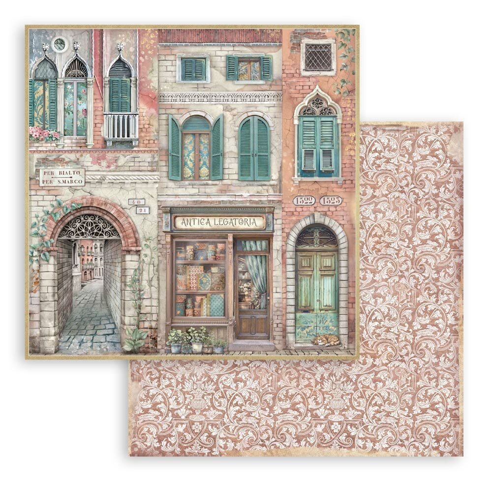 Stamperia Venice City of Art 8x8 Inch Paper Pack (SBBS128) Stamperia Venice City of Art 8x8 Inch Paper Pack (SBBS128)
