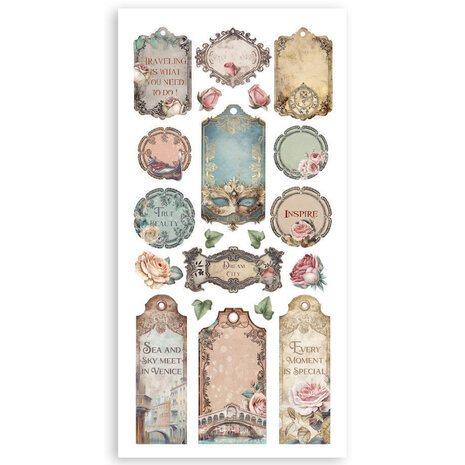 Stamperia Venice City of Art 6x12 Inch Paper Cut-outs (4pcs) (SBBCT14) Stamperia Venice City of Art 6x12 Inch Paper Cut-outs (4pcs) (SBBCT14)