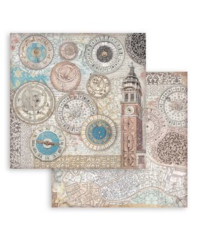 Stamperia Venice City of Art 12x12 Inch Paper Sheet Bell Tower (10pcs) (SBB1079)