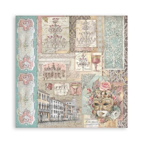 Stamperia Venice City of Art 12x12 Inch Paper Pack Maxi (Single Face) (SBBXLB26) Stamperia Venice City of Art 12x12 Inch Paper Pack Maxi (Single Face) (SBBXLB26)
