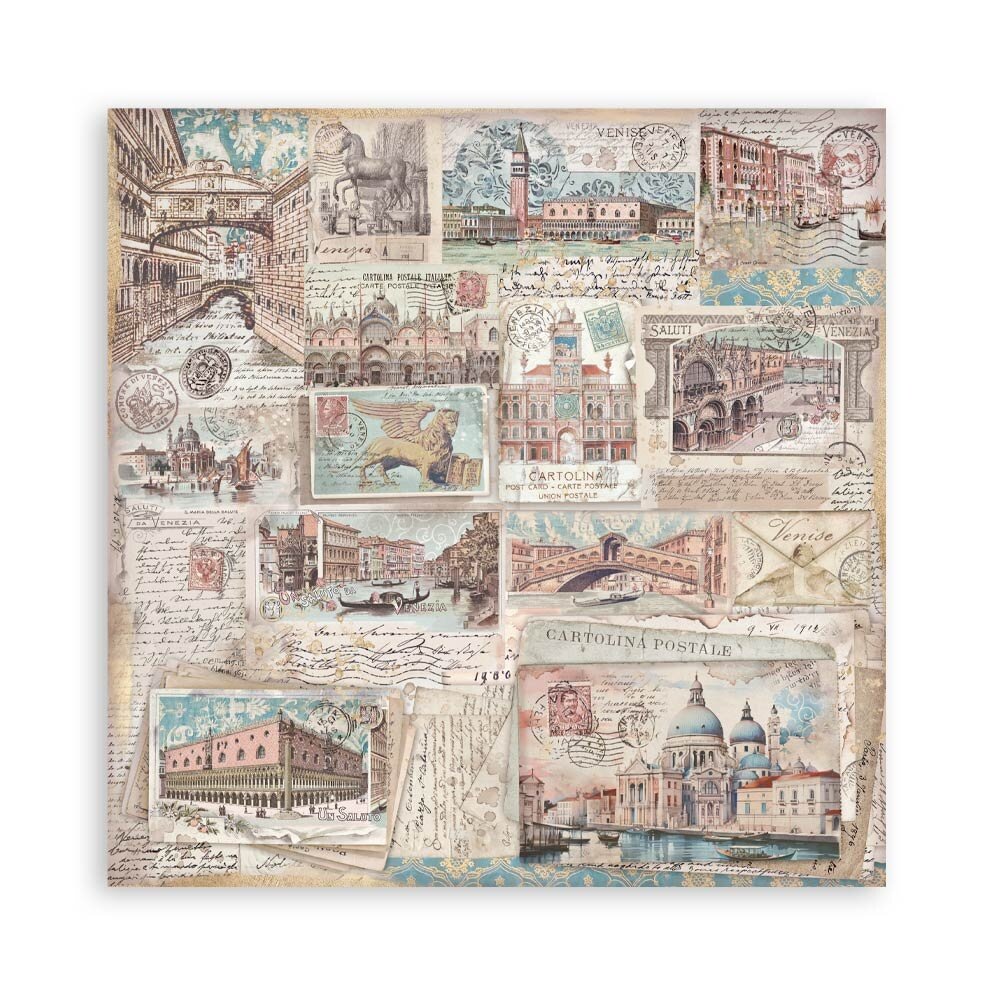 Stamperia Venice City of Art 12x12 Inch Paper Pack Maxi (Single Face) (SBBXLB26) Stamperia Venice City of Art 12x12 Inch Paper Pack Maxi (Single Face) (SBBXLB26)