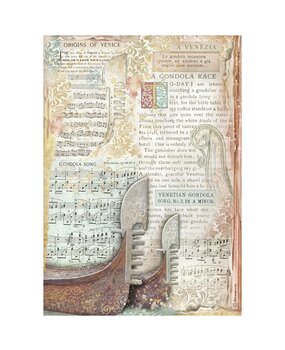 Stamperia Venice City of Art A4 Rice Paper Gondola (6pcs) (DFSA41042) Stamperia Venice City of Art A4 Rice Paper Gondola (6pcs) (DFSA41042)