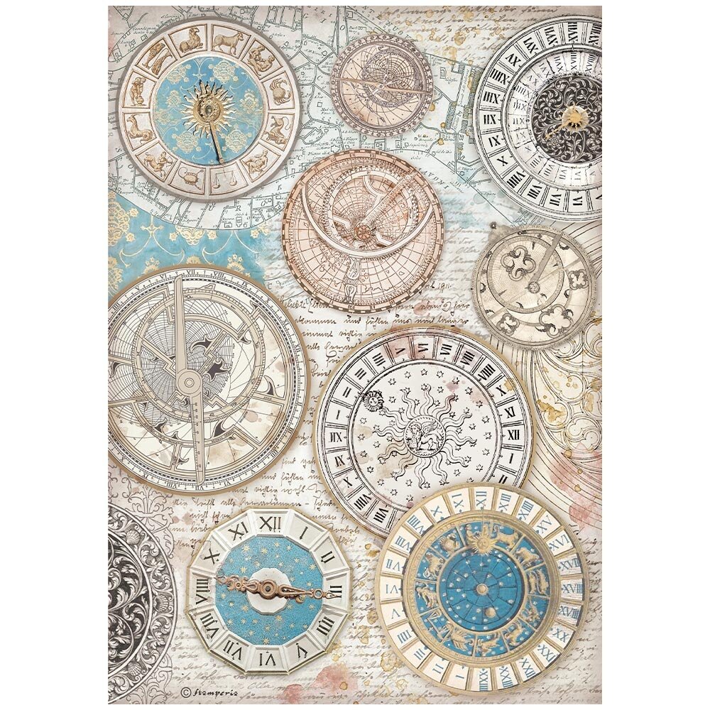 Stamperia Venice City of Art A4 Rice Paper Zodiac (6pcs) (DFSA41043) Stamperia Venice City of Art A4 Rice Paper Zodiac (6pcs) (DFSA41043)