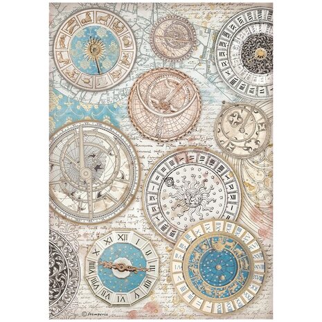 Stamperia Venice City of Art A4 Rice Paper Zodiac (6pcs) (DFSA41043) Stamperia Venice City of Art A4 Rice Paper Zodiac (6pcs) (DFSA41043)