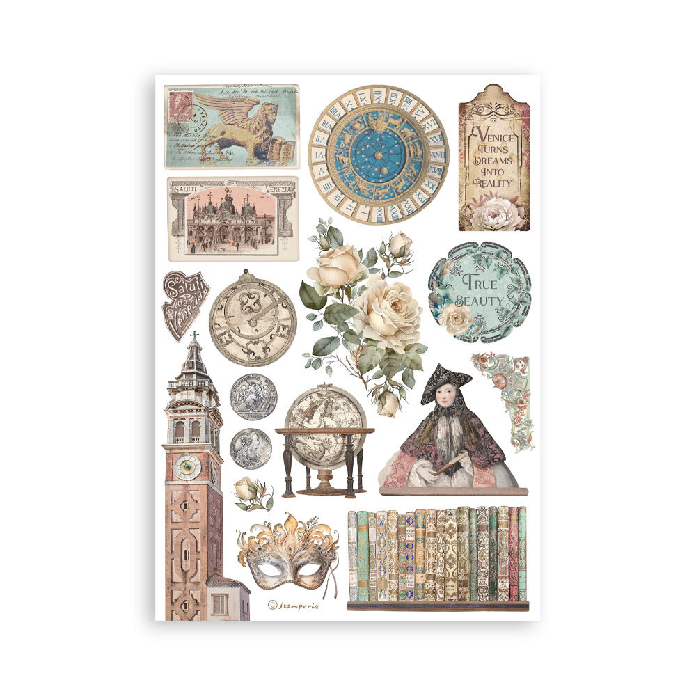 Stamperia Venice City of Art A5 Washi Pad (8pcs) (SBW21) Stamperia Venice City of Art A5 Washi Pad (8pcs) (SBW21)