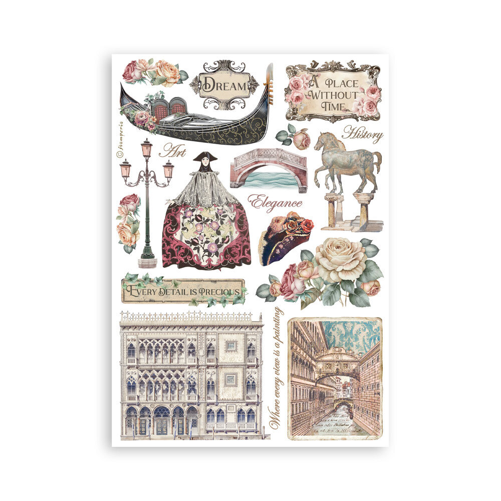 Stamperia Venice City of Art A5 Washi Pad (8pcs) (SBW21) Stamperia Venice City of Art A5 Washi Pad (8pcs) (SBW21)