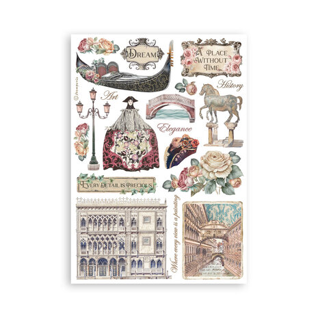 Stamperia Venice City of Art A5 Washi Pad (8pcs) (SBW21) Stamperia Venice City of Art A5 Washi Pad (8pcs) (SBW21)