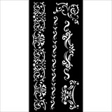 Stamperia Venice City of Art Thick Stencil 12x25cm Borders (KSTDL122)