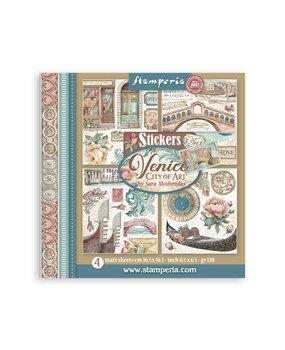 Stamperia Venice City of Art Stickers (4pcs) (SBSTK03) Stamperia Venice City of Art Stickers (4pcs) (SBSTK03)