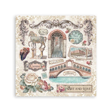 Stamperia Venice City of Art Stickers (4pcs) (SBSTK03) Stamperia Venice City of Art Stickers (4pcs) (SBSTK03)