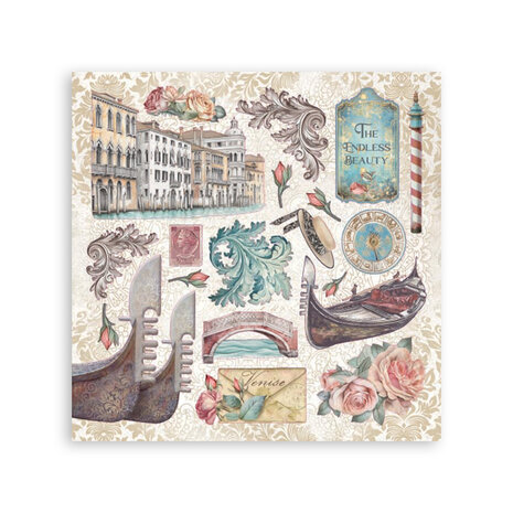 Stamperia Venice City of Art Stickers (4pcs) (SBSTK03) Stamperia Venice City of Art Stickers (4pcs) (SBSTK03)