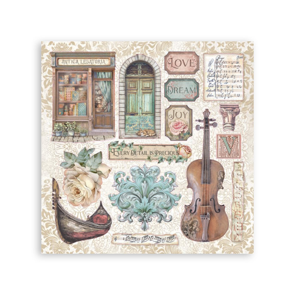 Stamperia Venice City of Art Stickers (4pcs) (SBSTK03) Stamperia Venice City of Art Stickers (4pcs) (SBSTK03)