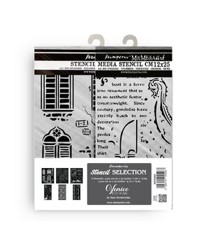 Stamperia Venice City of Art Stencil Selection (8pcs) (KSTDX03) Stamperia Venice City of Art Stencil Selection (8pcs) (KSTDX03)
