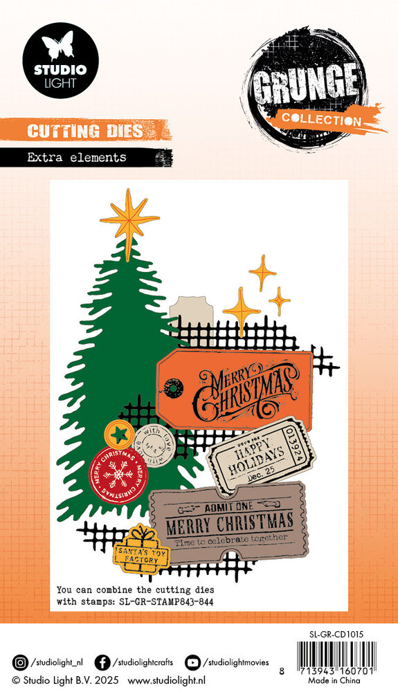 Studio Light Extra Elements Grunge Cutting Die (SL-GR-CD1015) Studio Light Extra Elements Grunge Cutting Die (SL-GR-CD1015)