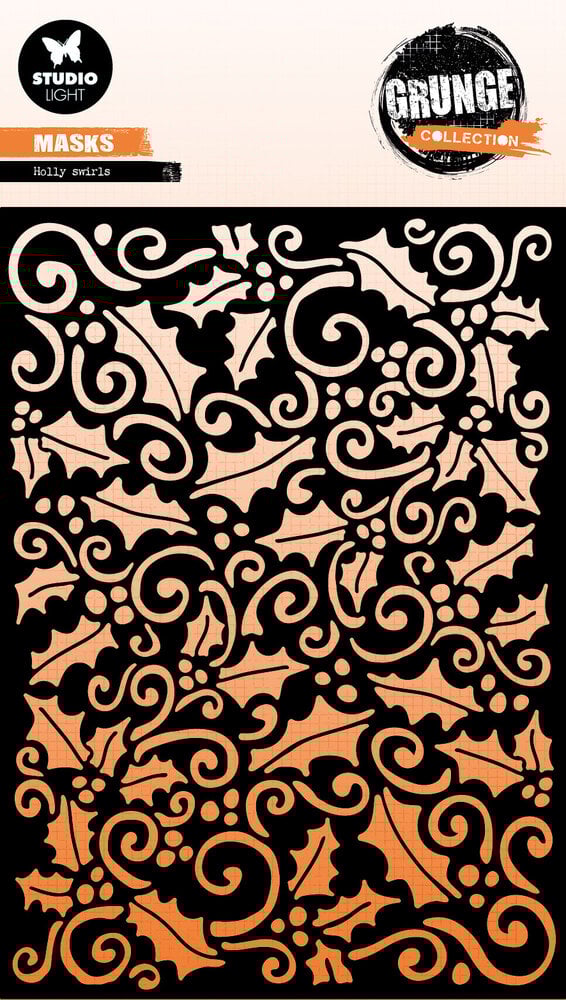 Studio Light Holly Swirl Grunge Mask (SL-GR-MASK349) Studio Light Holly Swirl Grunge Mask (SL-GR-MASK349)