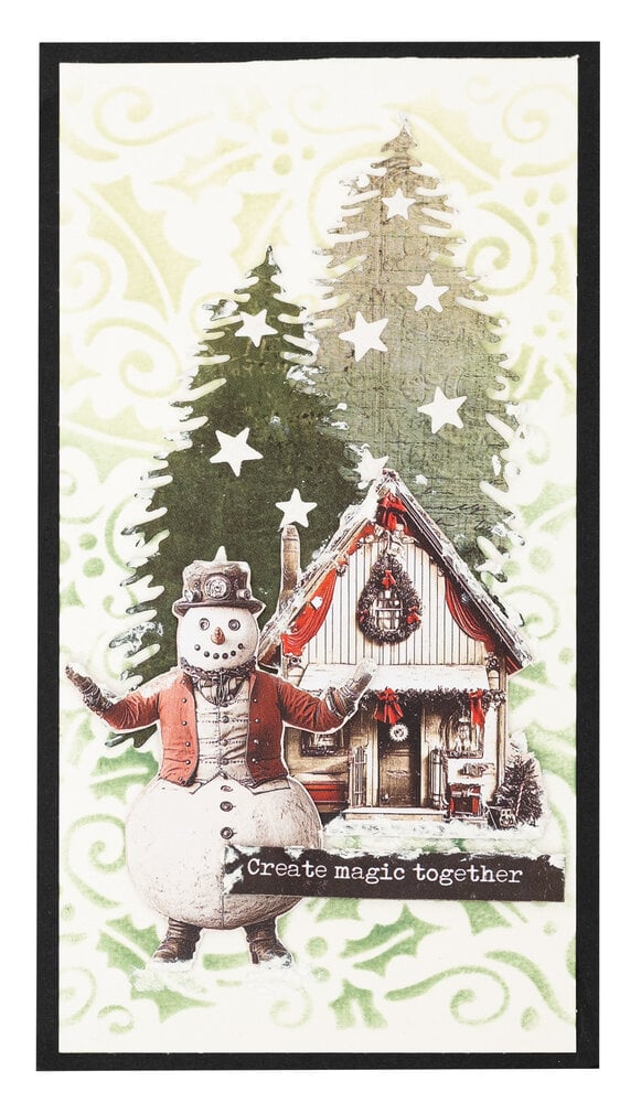 Studio Light Holly Swirl Grunge Mask (SL-GR-MASK349) Studio Light Holly Swirl Grunge Mask (SL-GR-MASK349)