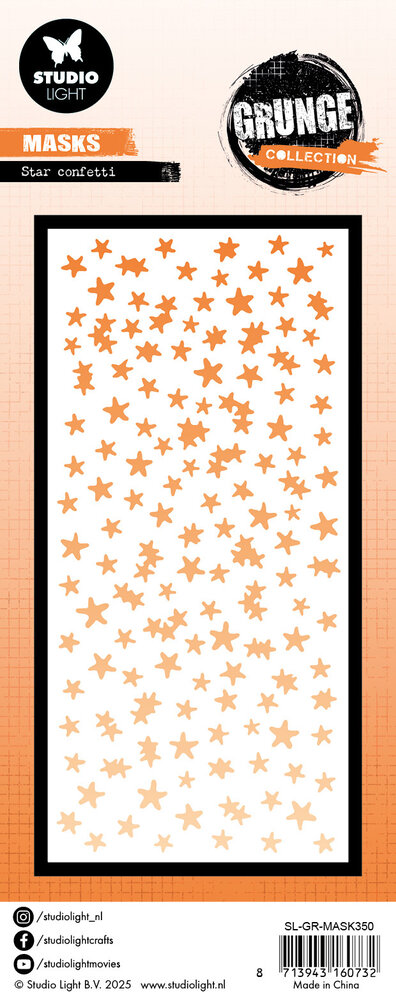 Studio Light Star Confetti Grunge Mask (SL-GR-MASK350) Studio Light Star Confetti Grunge Mask (SL-GR-MASK350)