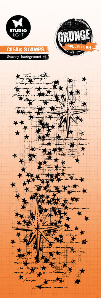 Studio Light Starry Background Grunge Clear Stamp (SL-GR-STAMP840) Studio Light Starry Background Grunge Clear Stamp (SL-GR-STAMP840)