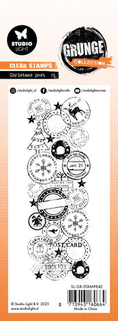 Studio Light Christmas Post Grunge Clear Stamp (SL-GR-STAMP842) Studio Light Christmas Post Grunge Clear Stamp (SL-GR-STAMP842)
